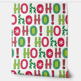 Ho Ho Weihnachten Spaß Moderne Typografie Muster Tapete