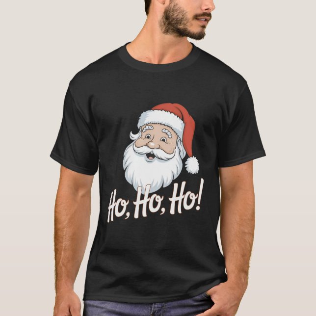 Ho, Ho, Weihnachten-T - Shirt (Vorderseite)