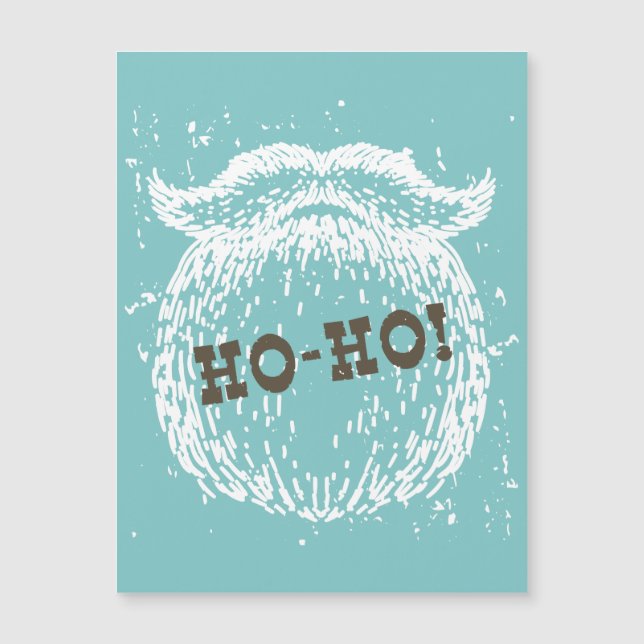 Ho-Ho Weihnachtsfeiertag Weihnachtsfest - Weihnach Magnetkarte (Vorderseite)