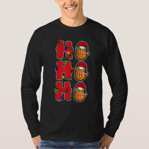 Ho Ho Weihnachtsmannmütze Volleyball Ball Weihnach T-Shirt