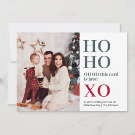 Ho Ho XO Valentinstag Feiertagskarte