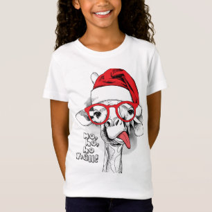 Ho Ho Y’all Giraffe Girls T - Shirt