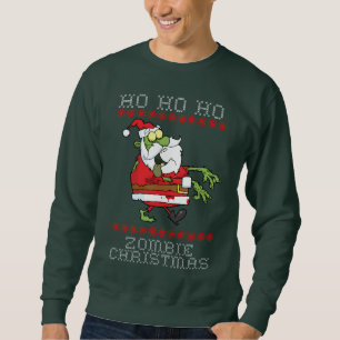 Ho Ho Zombie Weihnachten Ugly Sweater Sweatshirt