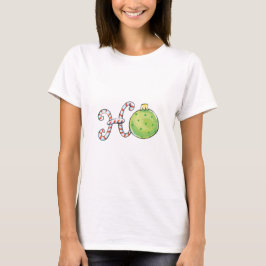 Ho in Candy Canes und ein Round Christmas Ornament T-Shirt