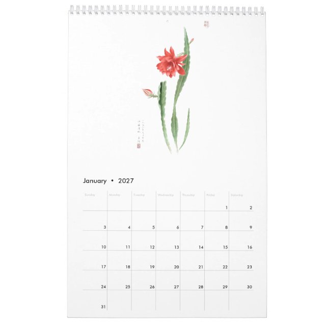 Ho Mang Hang, Botanischer Kalender 2023 (Jan 2027)