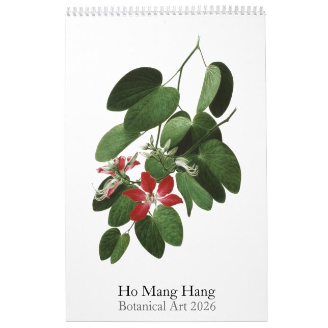 Ho Mang Hang, Botanischer Kunstkalender 2026 Kalender (Titelbild)