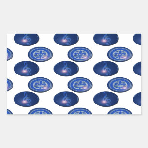 Ho´oponopono Wappenlilie und Schlüssel der Sonne Rechteckiger Aufkleber