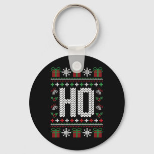 Ho, wo ist mein Ho? Lustiger hässlicher Weihnachts Schlüsselanhänger