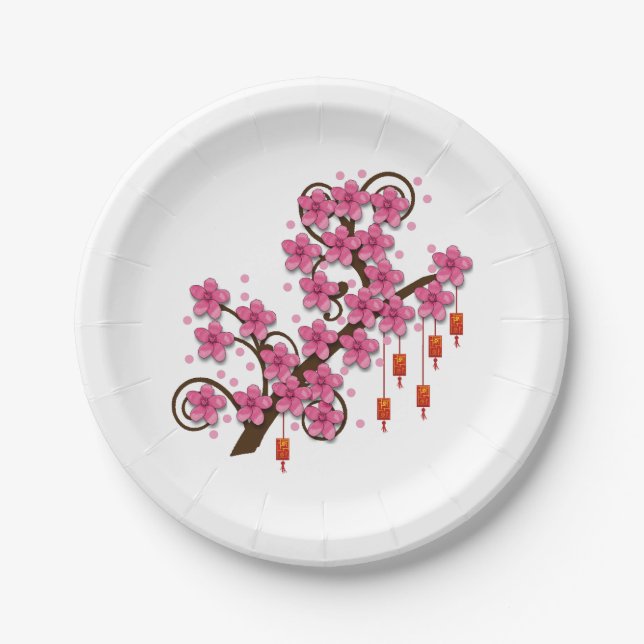 Hoa Dao Pappteller (Vorderseite)