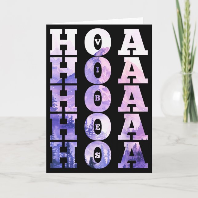 Hoa Hoa Hoa Hoa Hoa Saison Stimmung  Karte (Vorderseite)