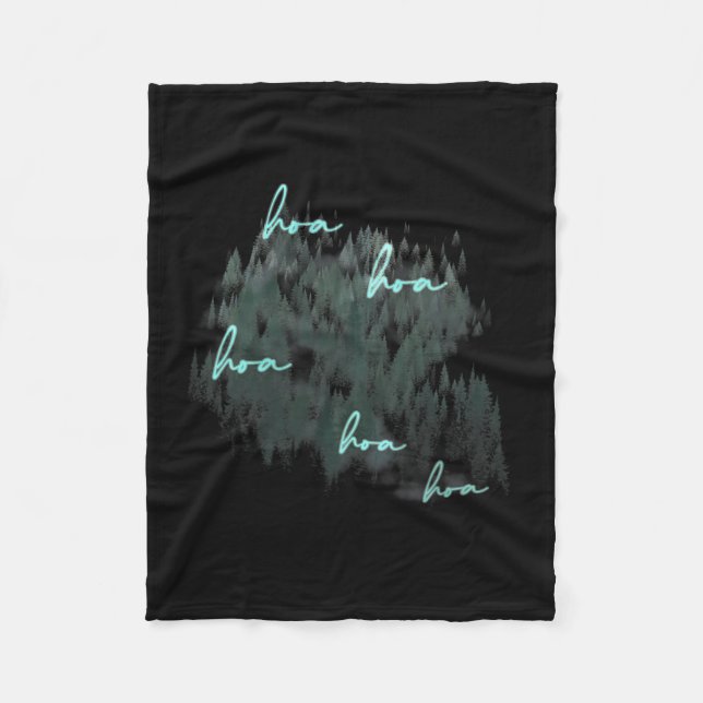 Hoa Hoa Hoa Hoa Saison Fleecedecke (Vorderseite)