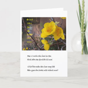 hoa MAI vang Feiertagskarte