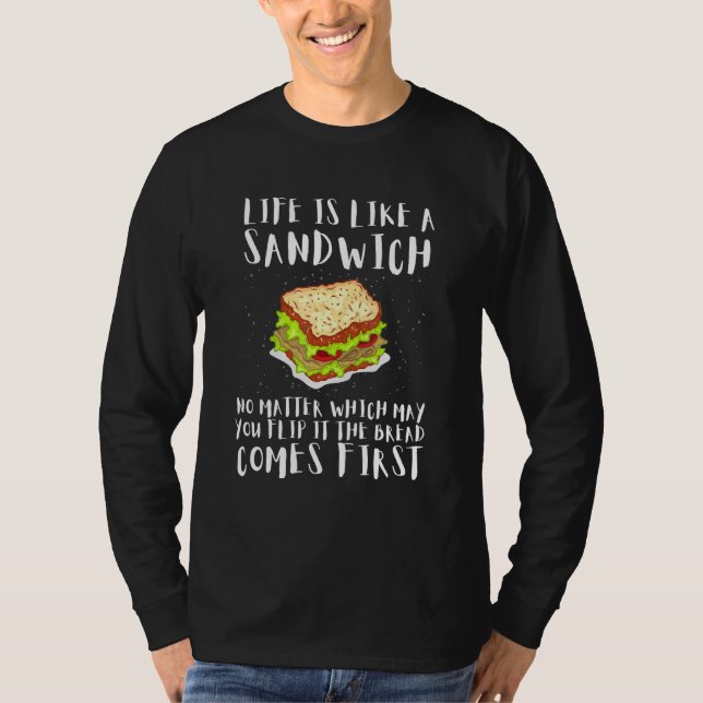 Hoagie Sub Artist und Sandwich Maker Brot kommt T-Shirt (Vorderseite)