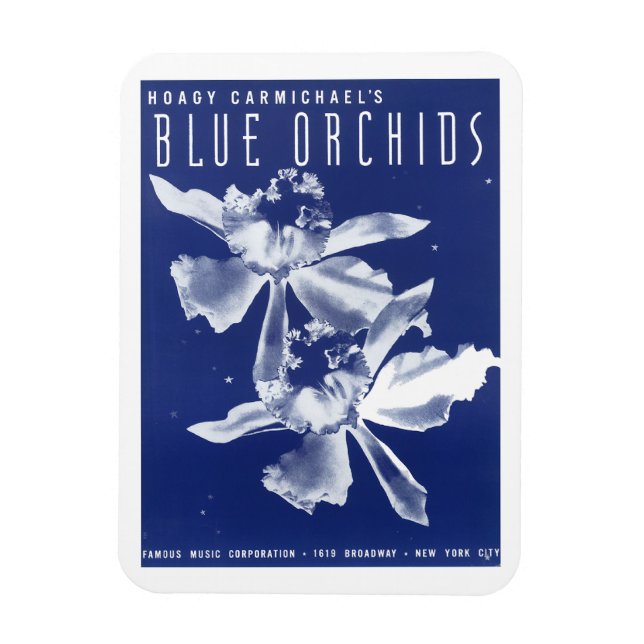 Hoagy Carmichaels "Blue Orchids" Magnet (Vertikal)