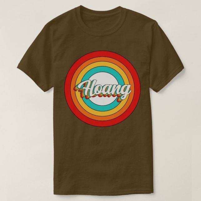 Hoang Name Shirt Vintag Hoang Circle (Design vorne)
