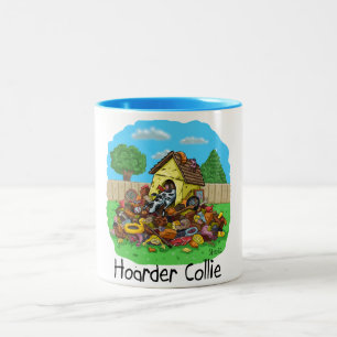 Hoarder Collie Zweifarbige Tasse