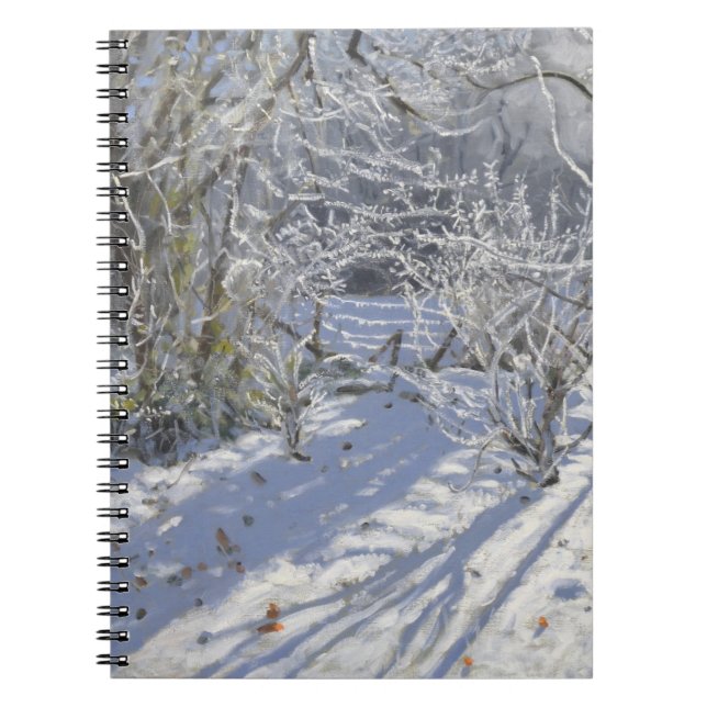 Hoarfrost Markeaton Derby.UK.2012 Notizblock (Vorderseite)
