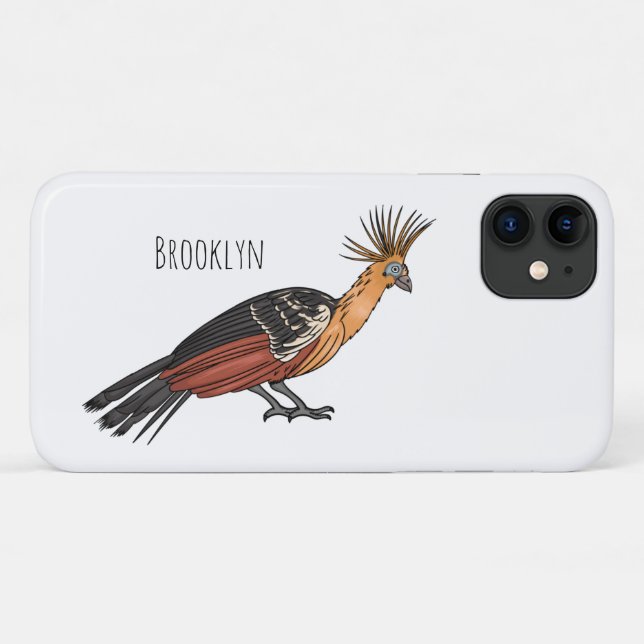 Hoatzin Cartoon Case-Mate iPhone Hülle (Rückseite (Horizontal))