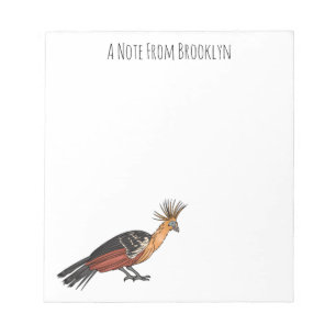 Hoatzin Cartoon Notizblock