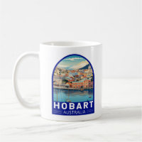 Hobart Australia Reisen Art Vintag