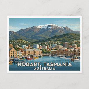 Hobart Australien Reise Postkarte