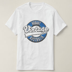 Hobart Australien Vintage-Style-Logo T-Shirt