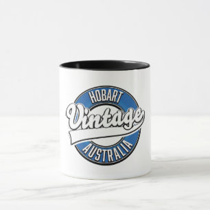 Hobart Australien Vintage-Style-Logo Tasse