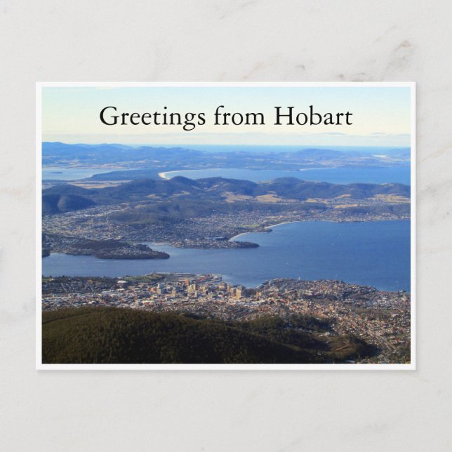 Hobart Tasmanie landschaftlich Postkarte (Vorderseite)