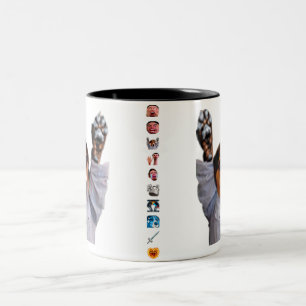 hobbHype Tasse mit Emote Streifen