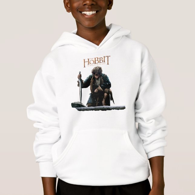 Hobbit - BILBO BAGGINS™ Movie Poster Hoodie (Vorderseite)