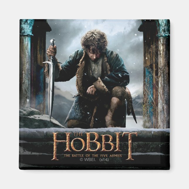 Hobbit - BILBO BAGGINS™ Movie Poster Magnet (Vorne)