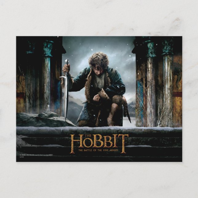 Hobbit - BILBO BAGGINS™ Movie Poster Postkarte (Vorderseite)