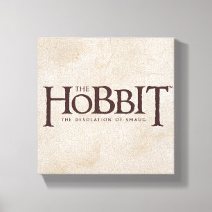 Hobbit-Logo - Dunkel Leinwanddruck