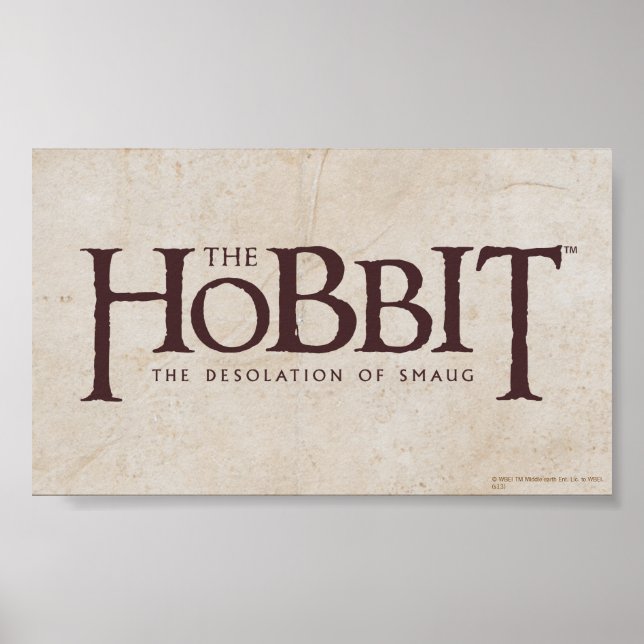 Hobbit-Logo - Dunkel Poster (Vorne)