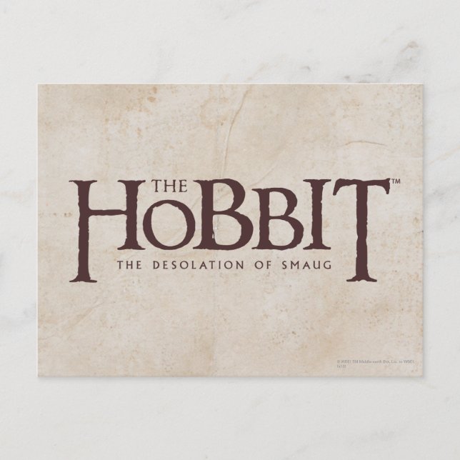 Hobbit-Logo - Dunkel Postkarte (Vorderseite)