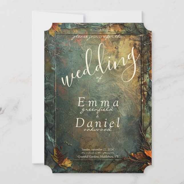 Hobbiton Haven Wedding Einladung (Vorderseite)