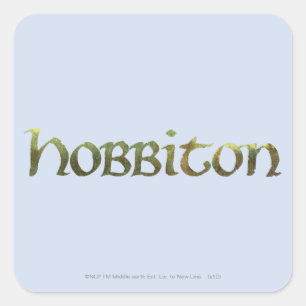 HOBBITON™ Textured Quadratischer Aufkleber