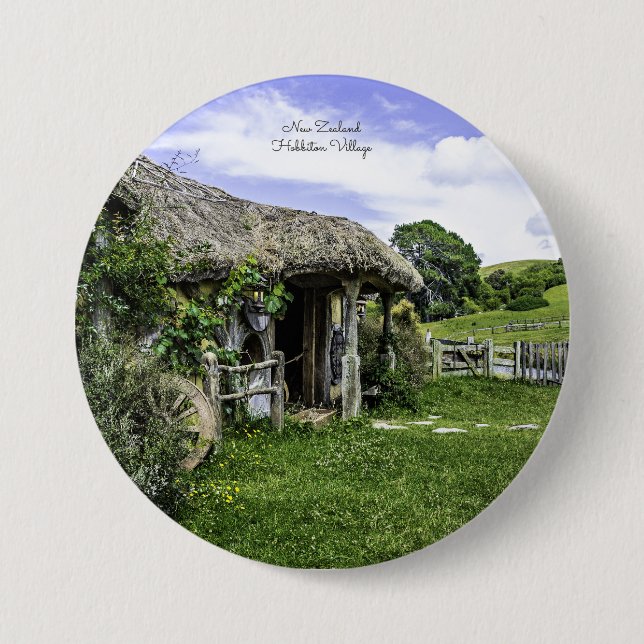 Hobbiton Village, Neuseeland Button (Vorderseite)