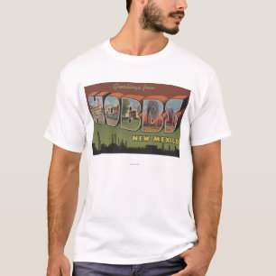 Hobbs, New Mexiko - große Buchstabe-Szenen T-Shirt