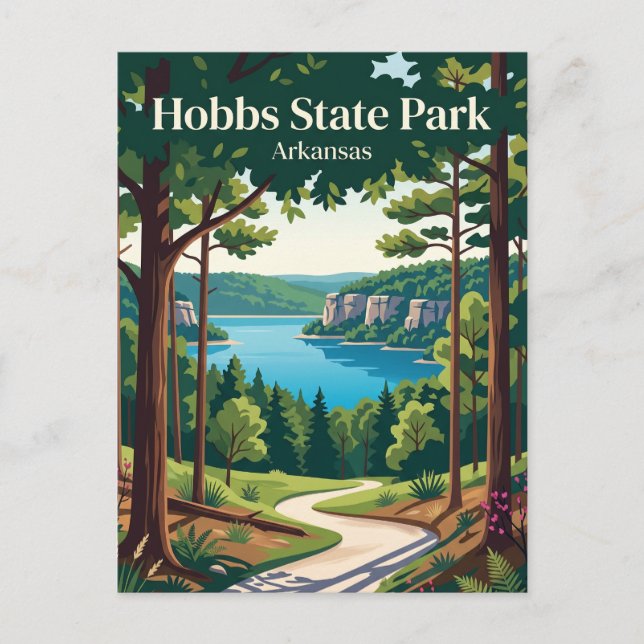 Hobbs State Park-Conservation Area Arkansas Postkarte (Vorderseite)