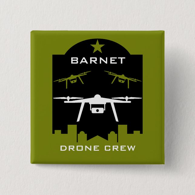Hobby-Drone-Clubs und -Gruppen Button (Vorderseite)