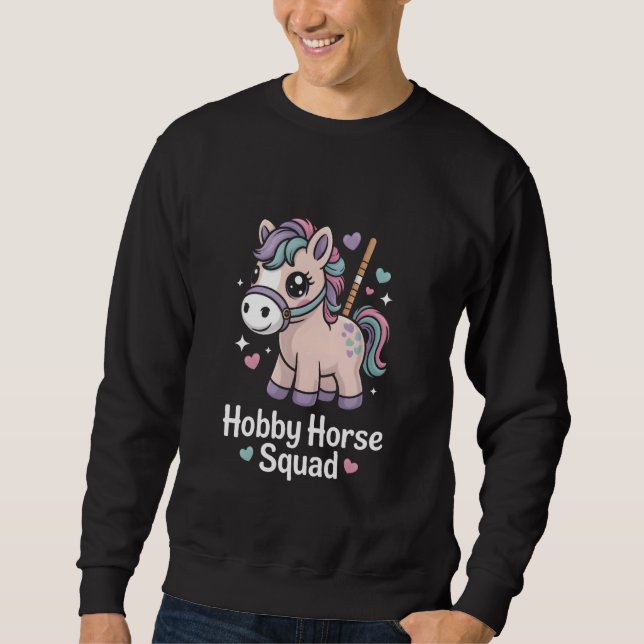 Hobby Horse Squad Pastel Kawaii Pony Kids Sweatshirt (Vorderseite)