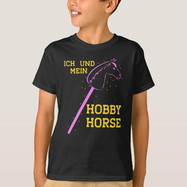Hobby Horse Steckenhorse Rider Sprichwort T-Shirt (Vorderseite)