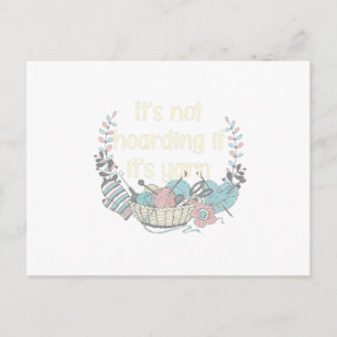 Hobby Knitting ist der neue Yoga Knittingfan Postkarte