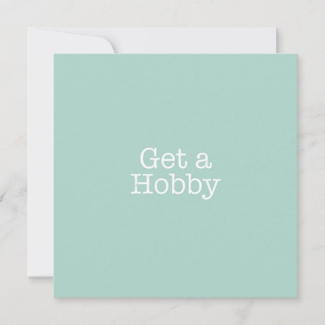 Hobby Note Card abrufen Mitteilungskarte (Vorderseite)