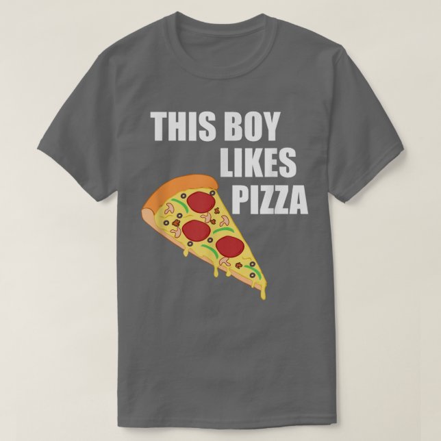 Hobby Pizza Chef Boy Likes Pizza Funny Saying T-Sh T-Shirt (Design vorne)