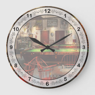 Hobby - Pool - der Billardverein 1915 Große Wanduhr