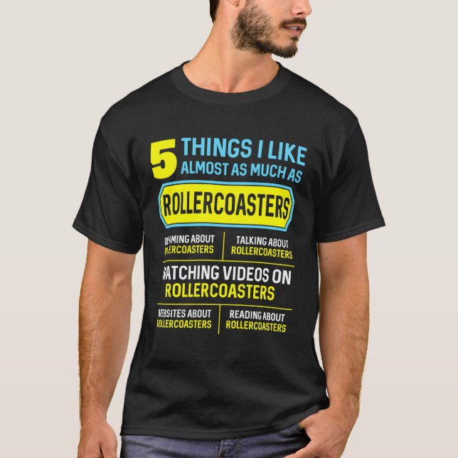 Hobby Roller Untersetzer 5 Dinge für T-Shirt (Vorderseite)