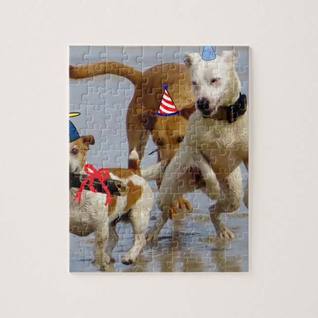 Hobbyhunde Puzzle (Vertikal)