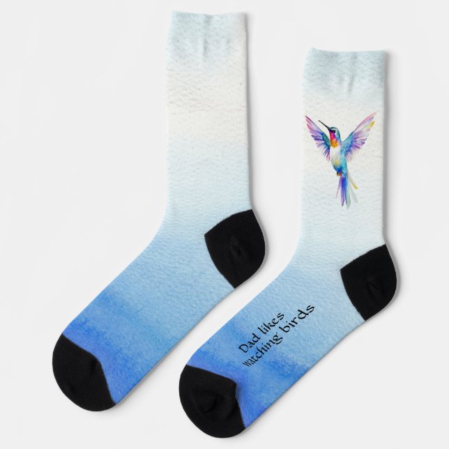 Hobbysocken, Schöne Vögel beobachten Socken (Linkes Detail)